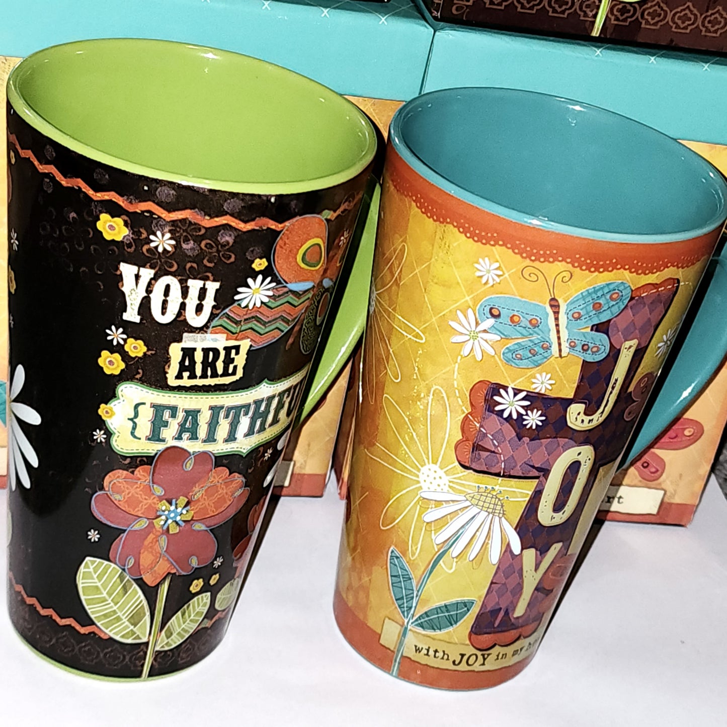 Stoneware scripture mug