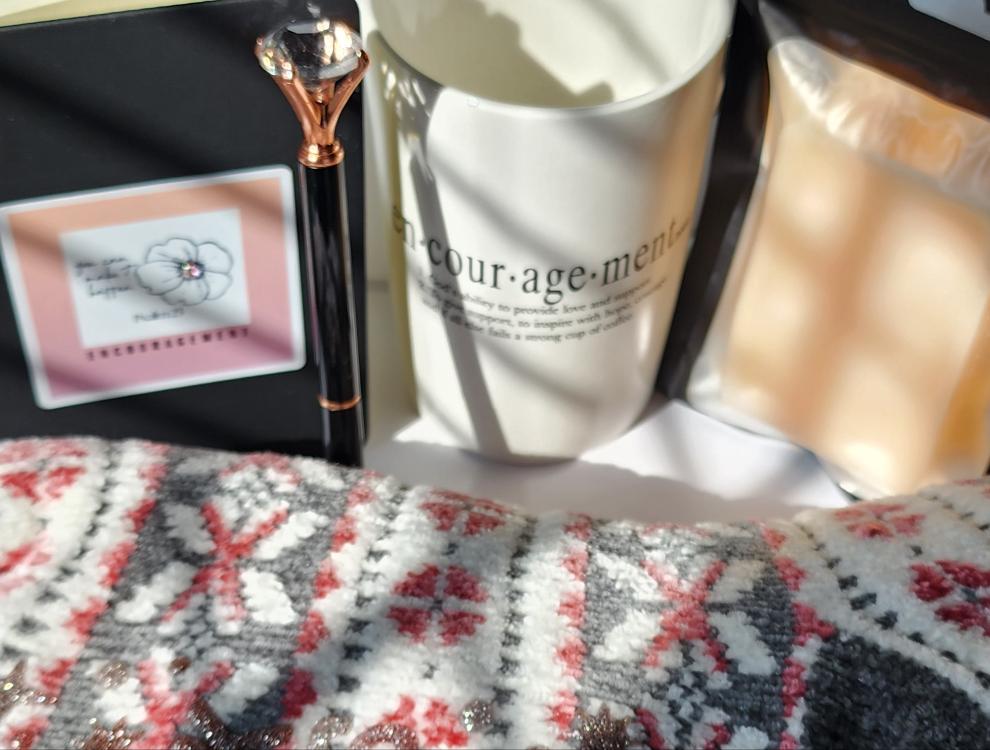 5Pc.Christian humor Mug/journal gift set