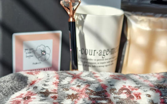 5Pc.Christian humor Mug/journal gift set