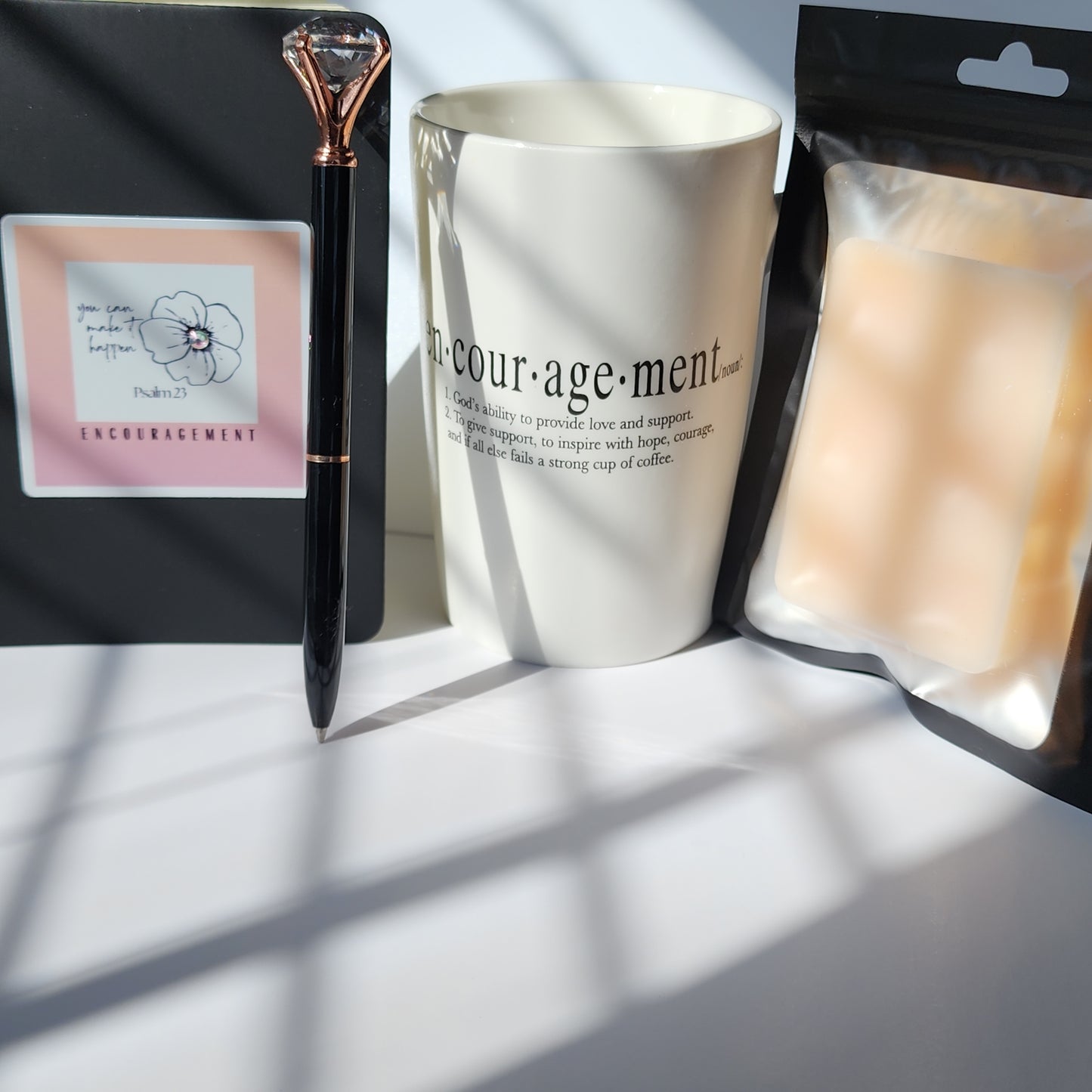 5Pc.Christian humor Mug/journal gift set