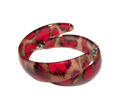 Animal print earrings