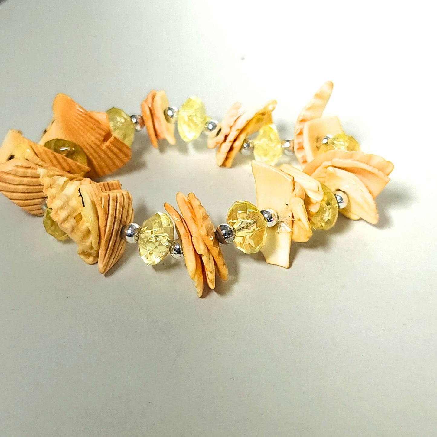 Shell bead bracelet