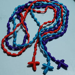 Color cross necklace