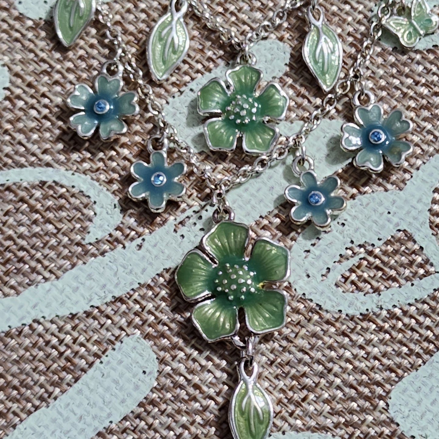 Enamel Flower Necklace