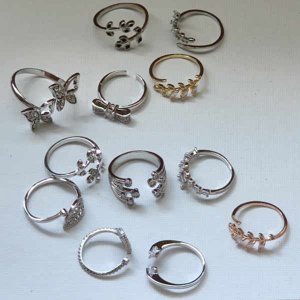 Open adjustable fashion rings