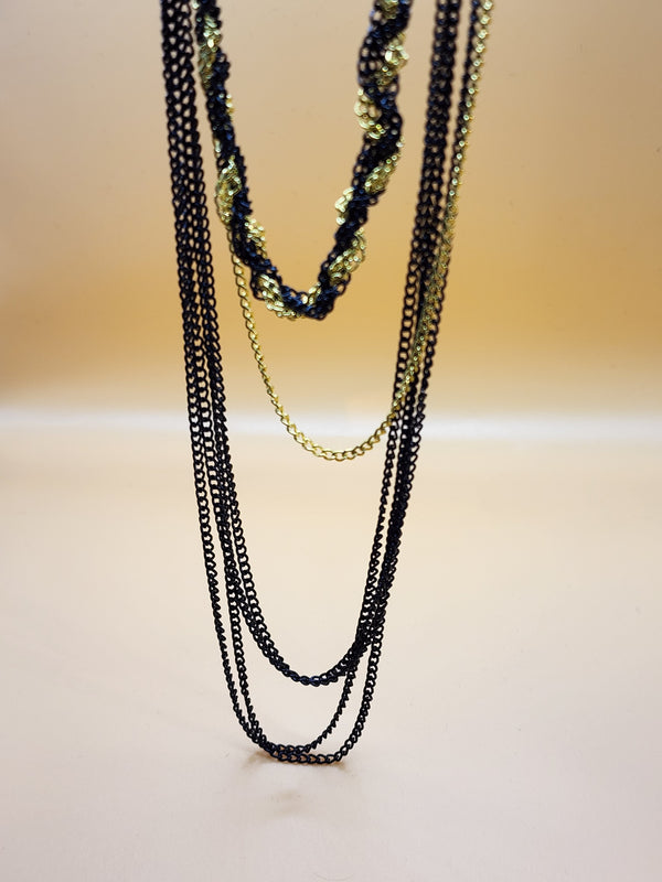 Black Chained Necklace