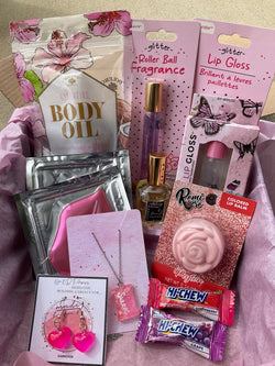 pink gift bundle